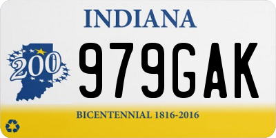 IN license plate 979GAK