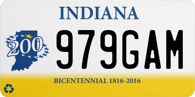 IN license plate 979GAM