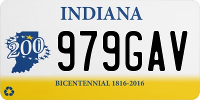 IN license plate 979GAV