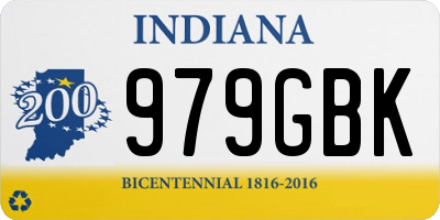 IN license plate 979GBK