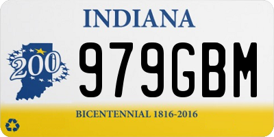 IN license plate 979GBM