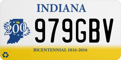 IN license plate 979GBV