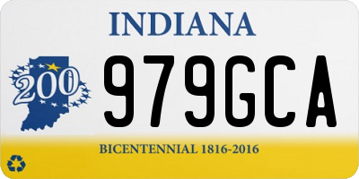 IN license plate 979GCA