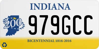 IN license plate 979GCC