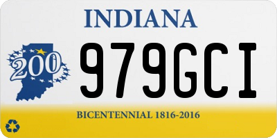 IN license plate 979GCI