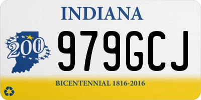 IN license plate 979GCJ
