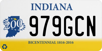 IN license plate 979GCN