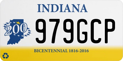 IN license plate 979GCP