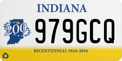 IN license plate 979GCQ