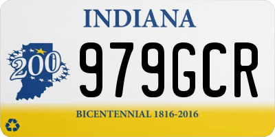 IN license plate 979GCR