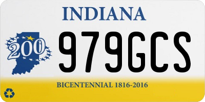 IN license plate 979GCS