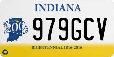 IN license plate 979GCV