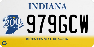 IN license plate 979GCW