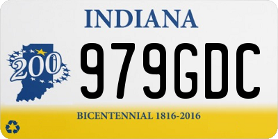 IN license plate 979GDC