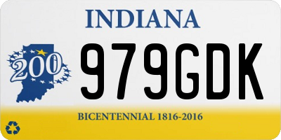 IN license plate 979GDK