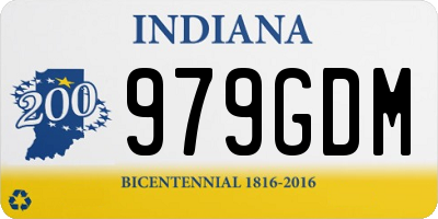 IN license plate 979GDM