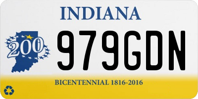 IN license plate 979GDN