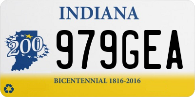 IN license plate 979GEA