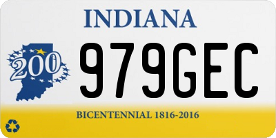 IN license plate 979GEC