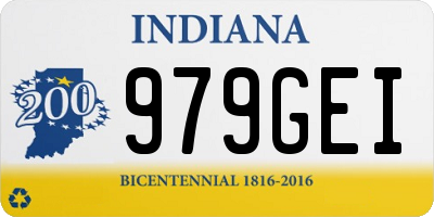 IN license plate 979GEI