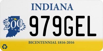 IN license plate 979GEL