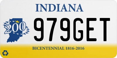 IN license plate 979GET
