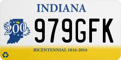 IN license plate 979GFK