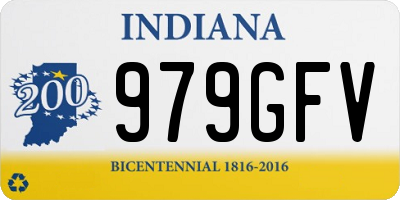 IN license plate 979GFV