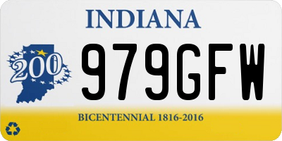 IN license plate 979GFW