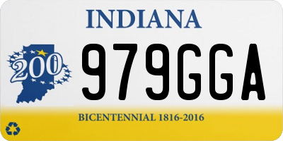 IN license plate 979GGA