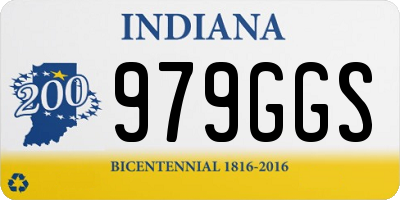 IN license plate 979GGS