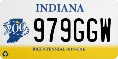 IN license plate 979GGW