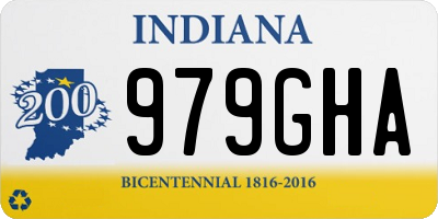 IN license plate 979GHA