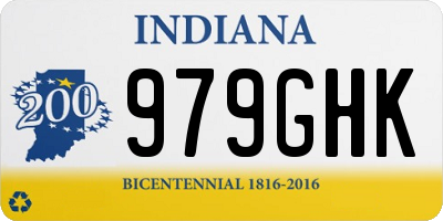 IN license plate 979GHK