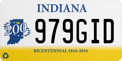 IN license plate 979GID