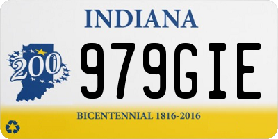 IN license plate 979GIE