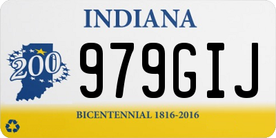 IN license plate 979GIJ