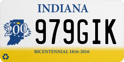 IN license plate 979GIK