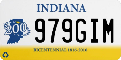 IN license plate 979GIM