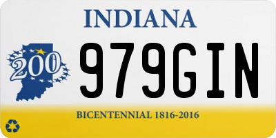 IN license plate 979GIN