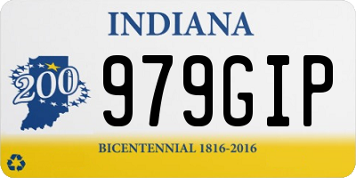 IN license plate 979GIP