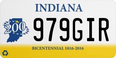 IN license plate 979GIR