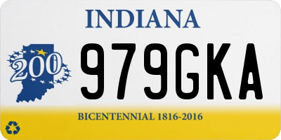 IN license plate 979GKA