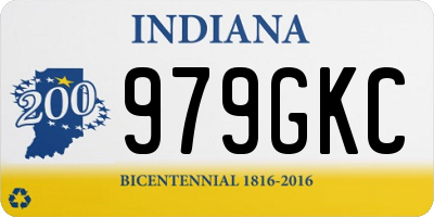 IN license plate 979GKC