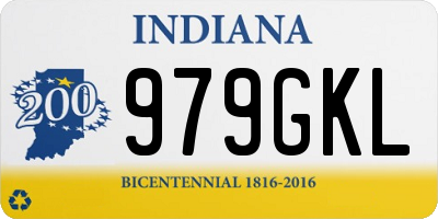 IN license plate 979GKL