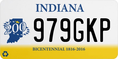 IN license plate 979GKP