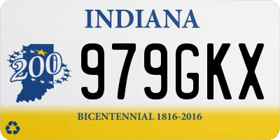 IN license plate 979GKX