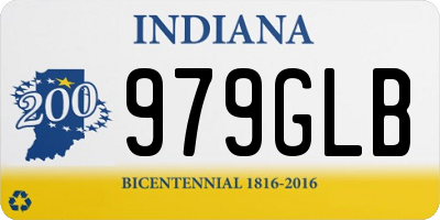 IN license plate 979GLB