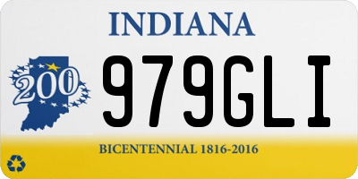 IN license plate 979GLI