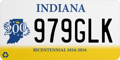 IN license plate 979GLK